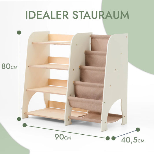 2in1 Montessori-Regal für Bücher und Spielzeug-1