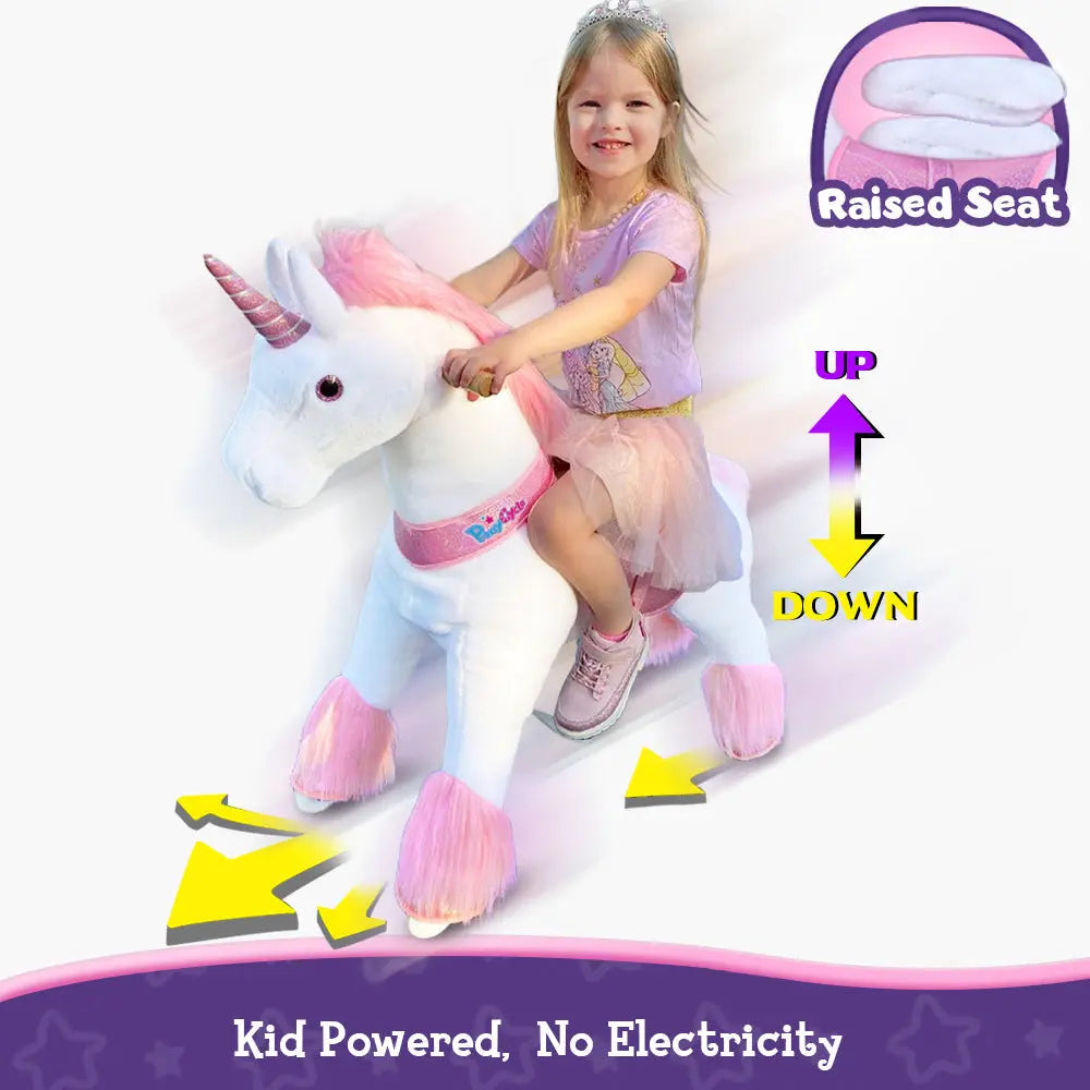 Ride-on Unicorn Age 3-4 Pink(UK&EU in Stock)-3