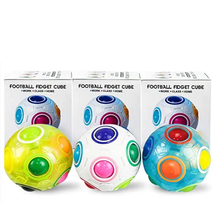 Stress-Relieving Rainbow Ball Puzzle Cube for Kids-1
