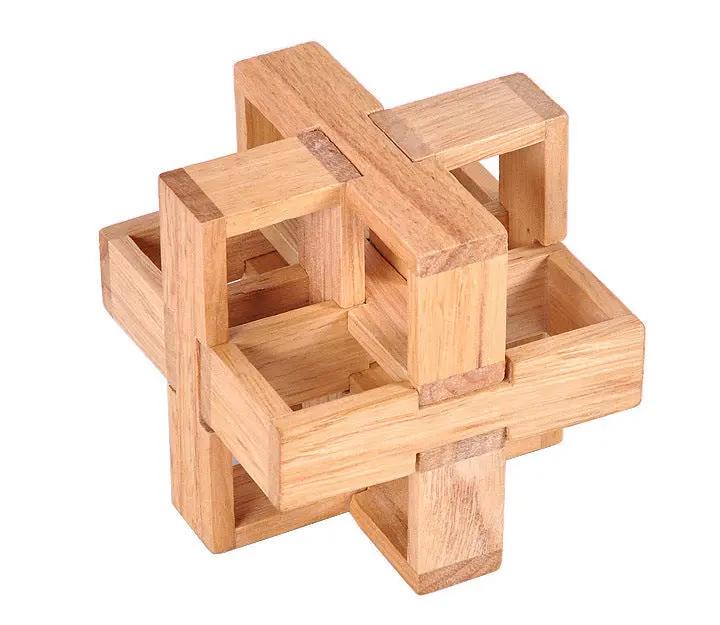 Wooden Educational 3D Brain Teaser Puzzle Toy-4