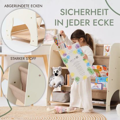 2in1 Montessori-Regal für Bücher und Spielzeug-2