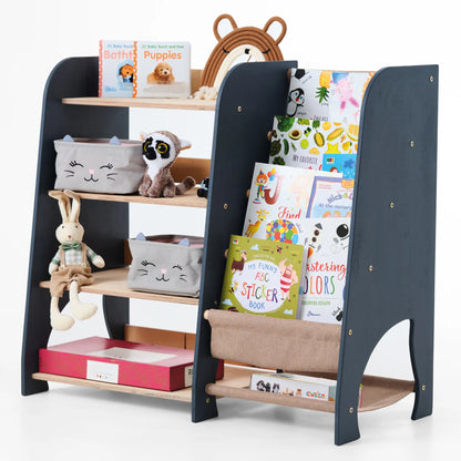 2in1 Montessori-Regal für Bücher und Spielzeug-6