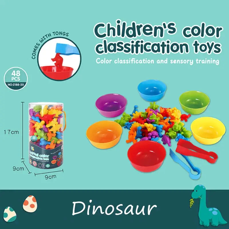 Colorful Montessori Rainbow Bears-8