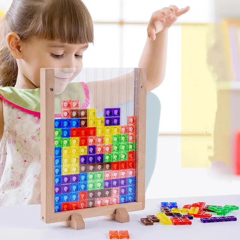 Colorful Tetris Cognitive Puzzle Game-0