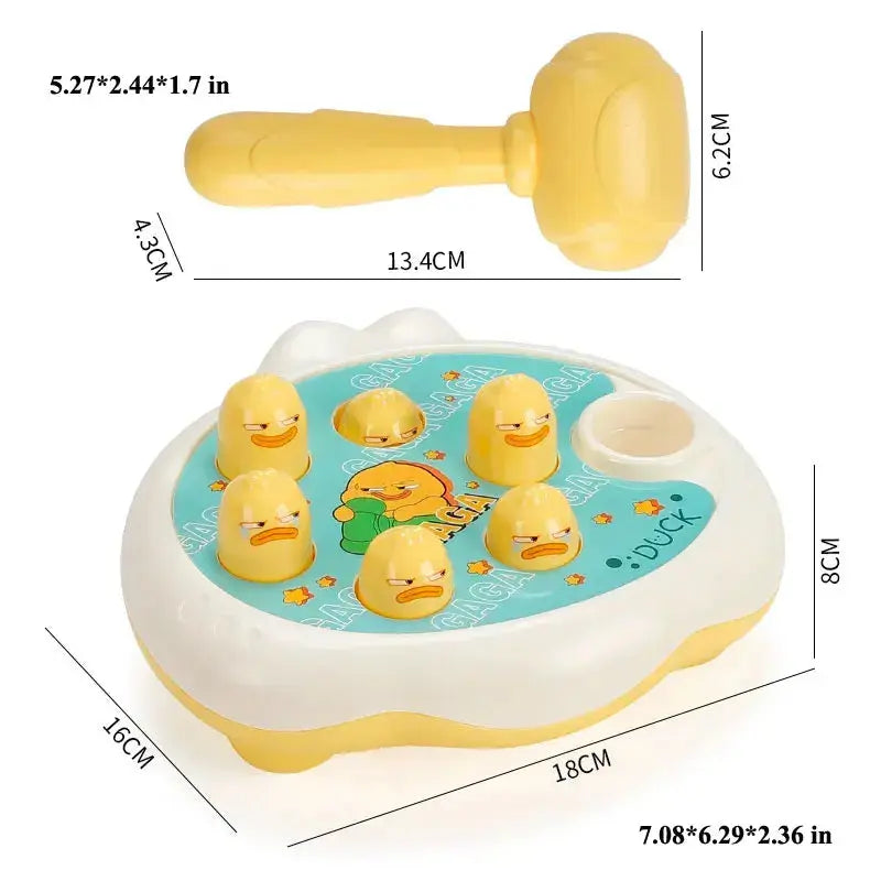 Educational Duck, Frog & Pig Hammer Toy-3