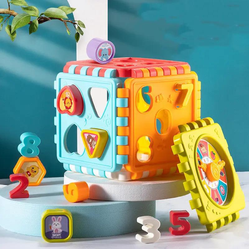 Educational Shape Matching Cube Toy for Kids-1