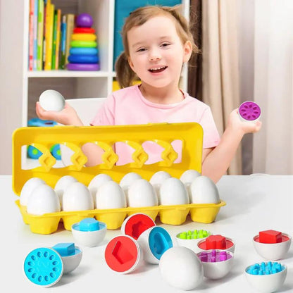 Egg Shape Matching Educational Toy for Kids-0