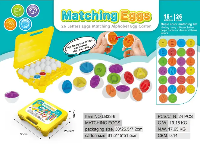 Egg Shape Matching Educational Toy for Kids-7