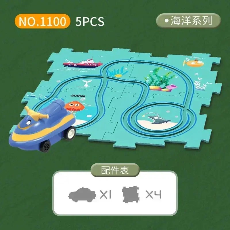 Kids Electric Rail Car Puzzle-8