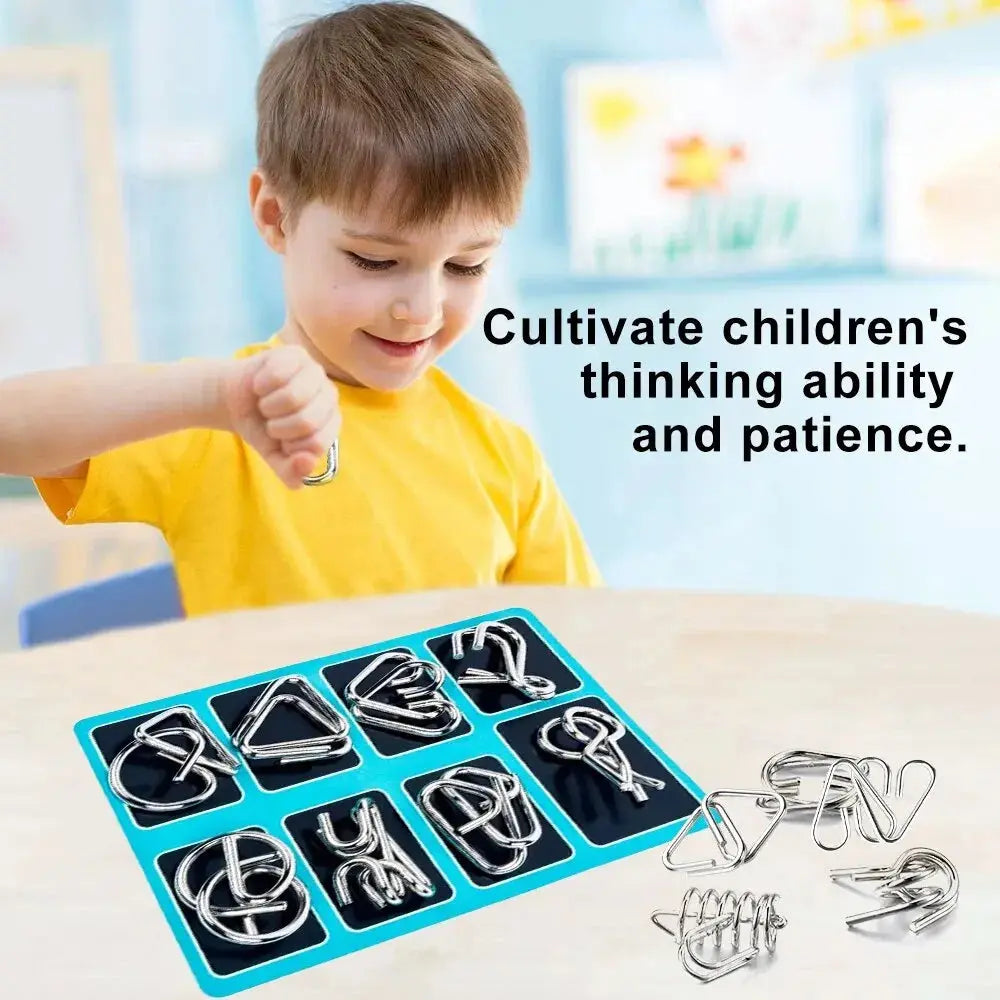 Montessori Metal Educational Toys Set-0