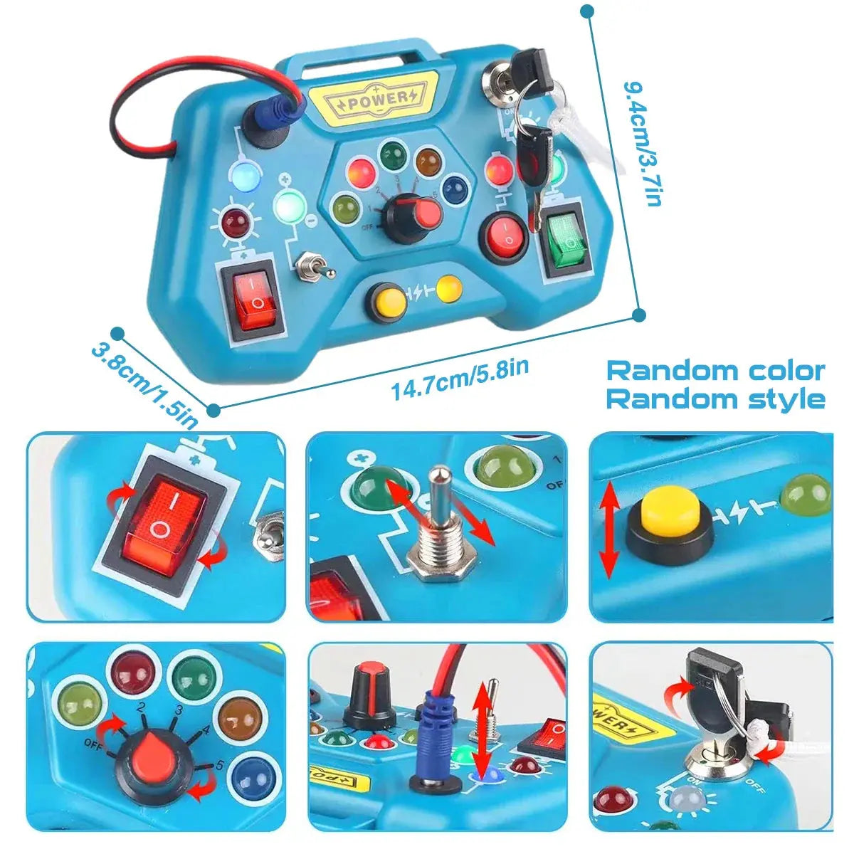 Montessori Sensory Busy Board-3