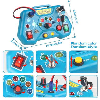 Montessori Sensory Busy Board-3