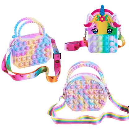 Pop Purse Silicone Sensory Push Bubble Bag-0