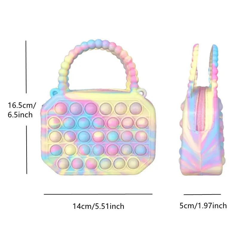 Pop Purse Silicone Sensory Push Bubble Bag-3