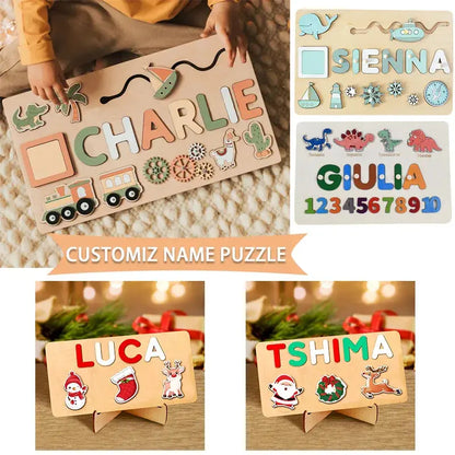 Puzzle Board Wooden Names-0