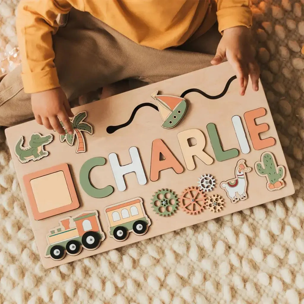 Puzzle Board Wooden Names-1