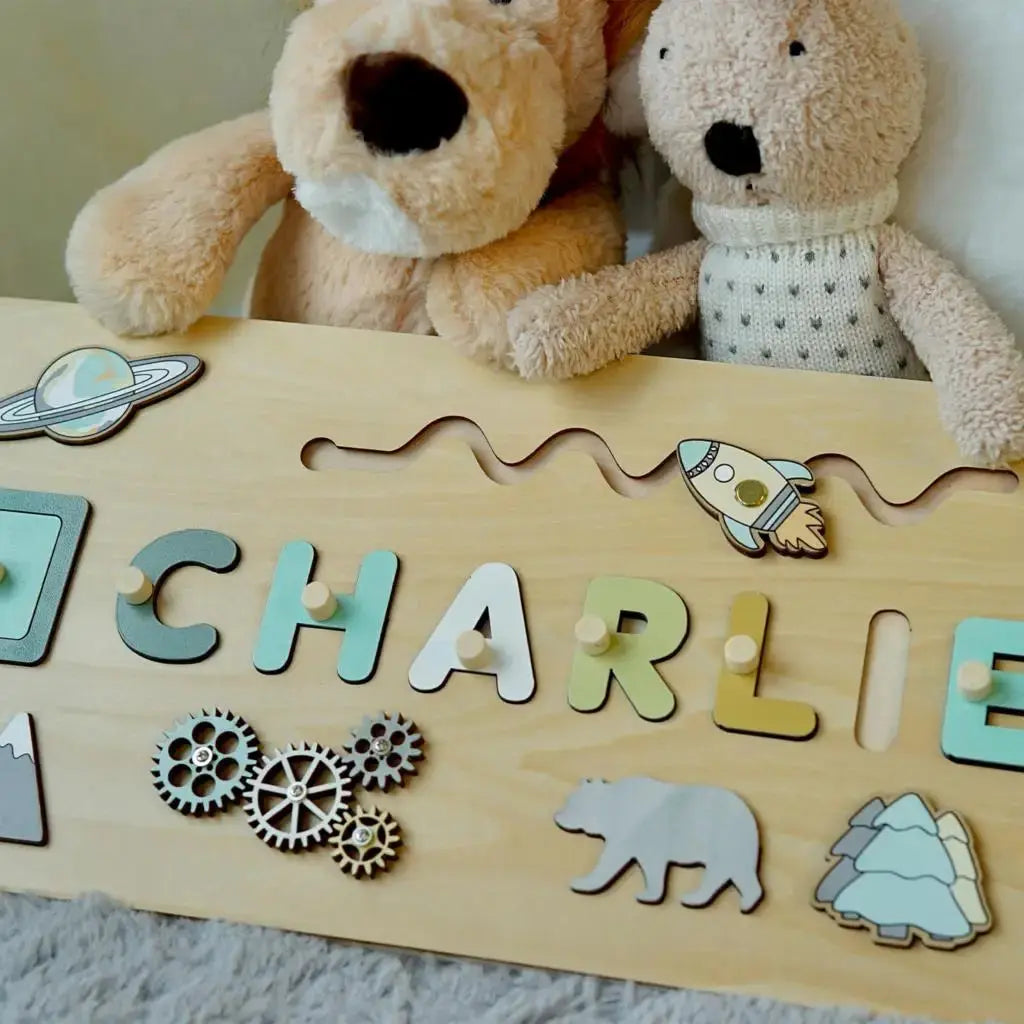 Puzzle Board Wooden Names-4