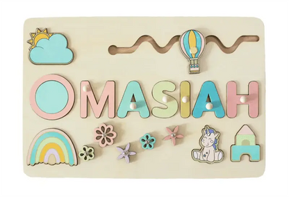 Puzzle Board Wooden Names-6