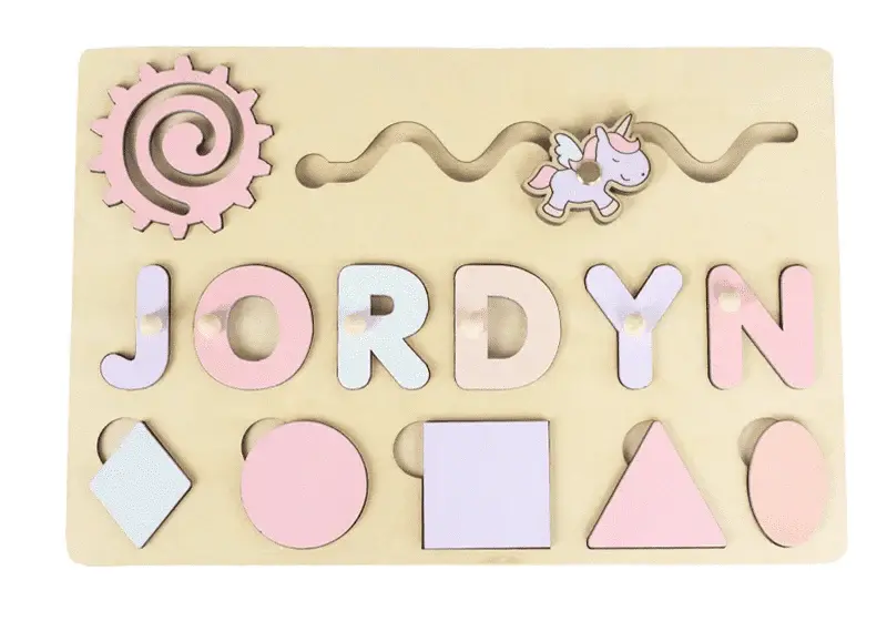 Puzzle Board Wooden Names-7