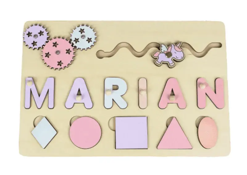 Puzzle Board Wooden Names-8