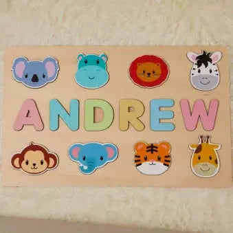 Puzzle Board Wooden Names-13