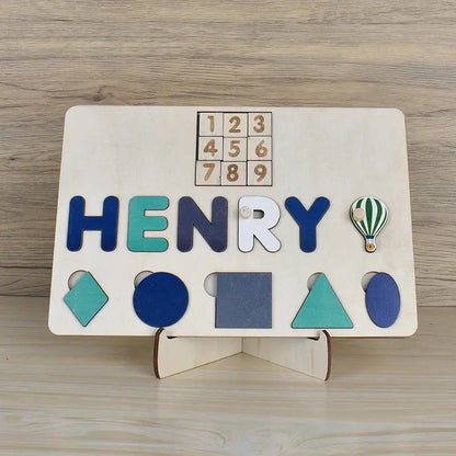 Puzzle Board Wooden Names-15
