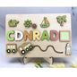 Puzzle Board Wooden Names-17