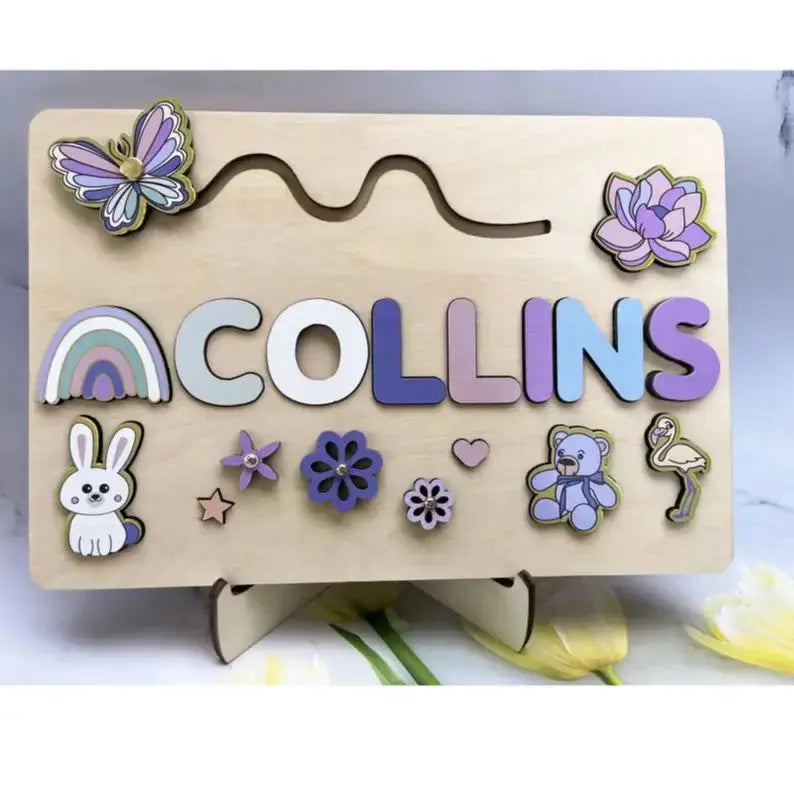 Puzzle Board Wooden Names-19