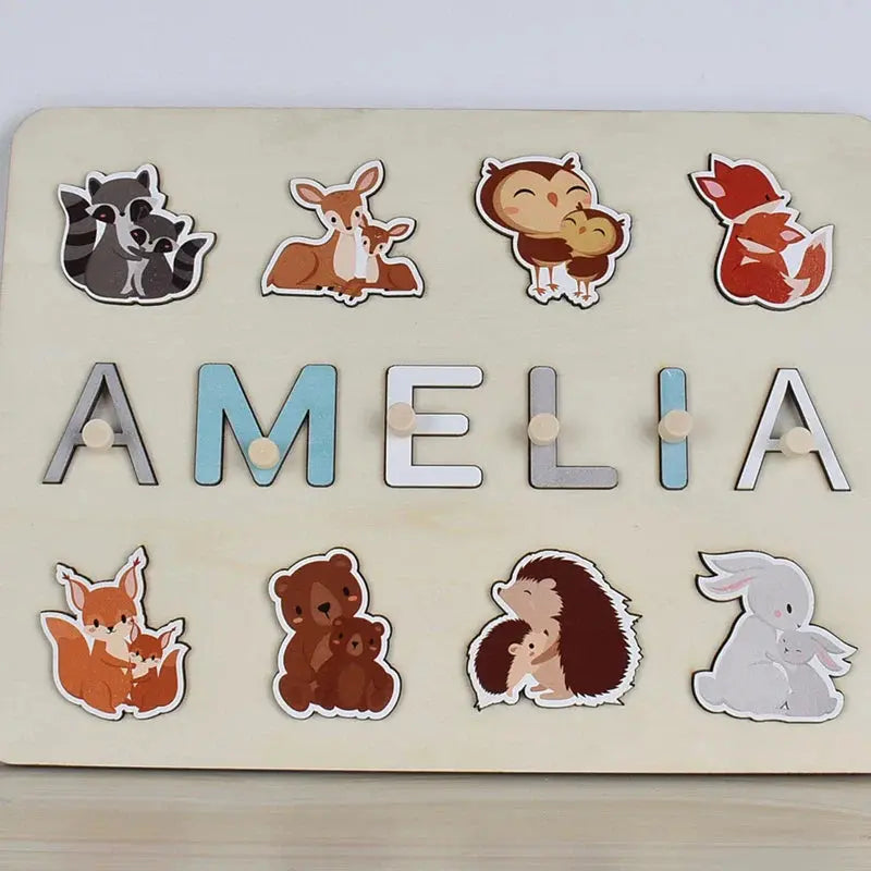Puzzle Board Wooden Names-22