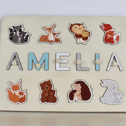 Puzzle Board Wooden Names-22