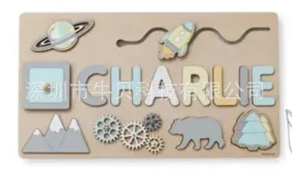 Puzzle Board Wooden Names-26