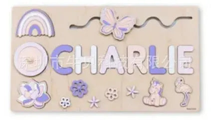 Puzzle Board Wooden Names-28