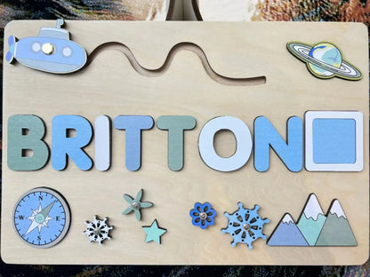 Puzzle Board Wooden Names-31