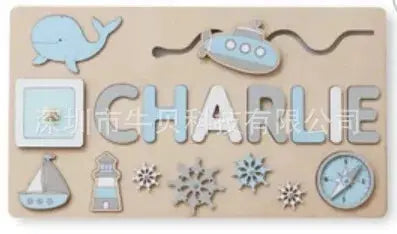 Puzzle Board Wooden Names-30
