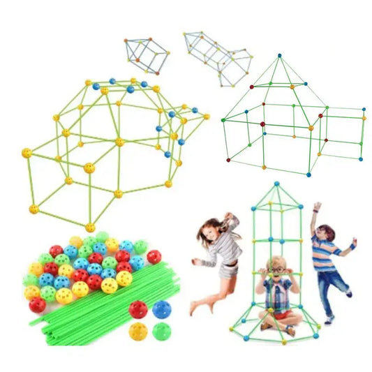 Creative Fort Building Blocks Children's Indoor Tent-0