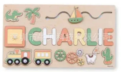 Puzzle Board Wooden Names-29