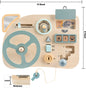 Montessori Wooden Sensory Tablet Car Dashboard for Children-1