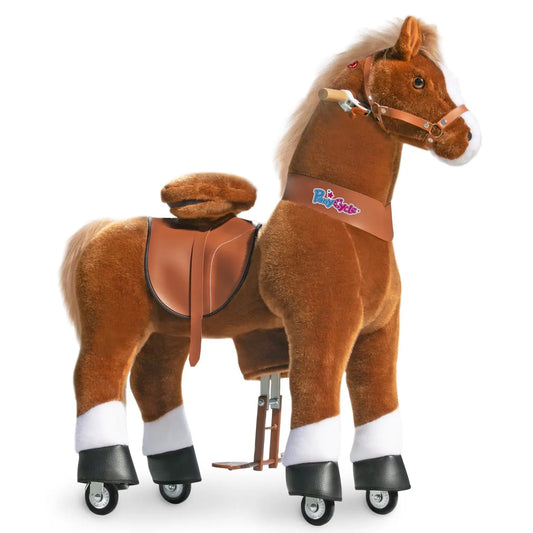 PonyCycle® Ride on Horse Size 5 for Age 7+ Brown-0