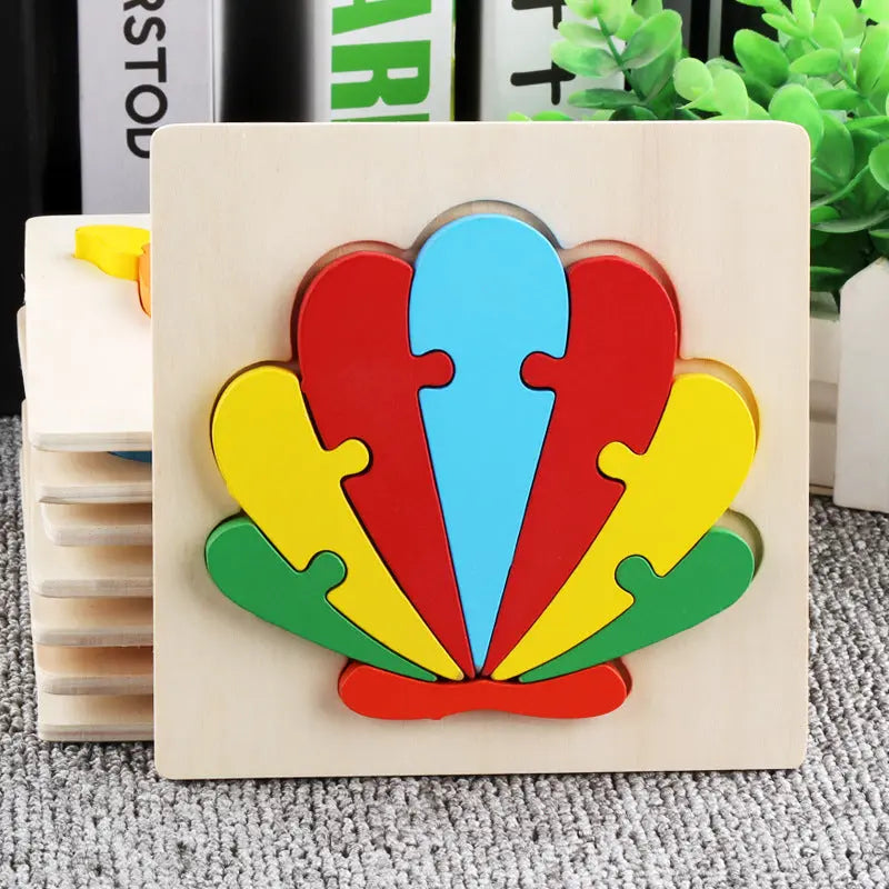 Wooden 3D Panel Educational Toy Set for Kids-0