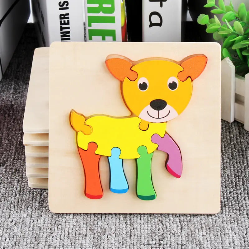 Wooden 3D Panel Educational Toy Set for Kids-1