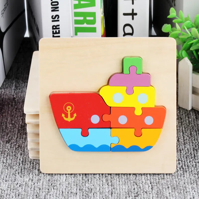 Wooden 3D Panel Educational Toy Set for Kids-3
