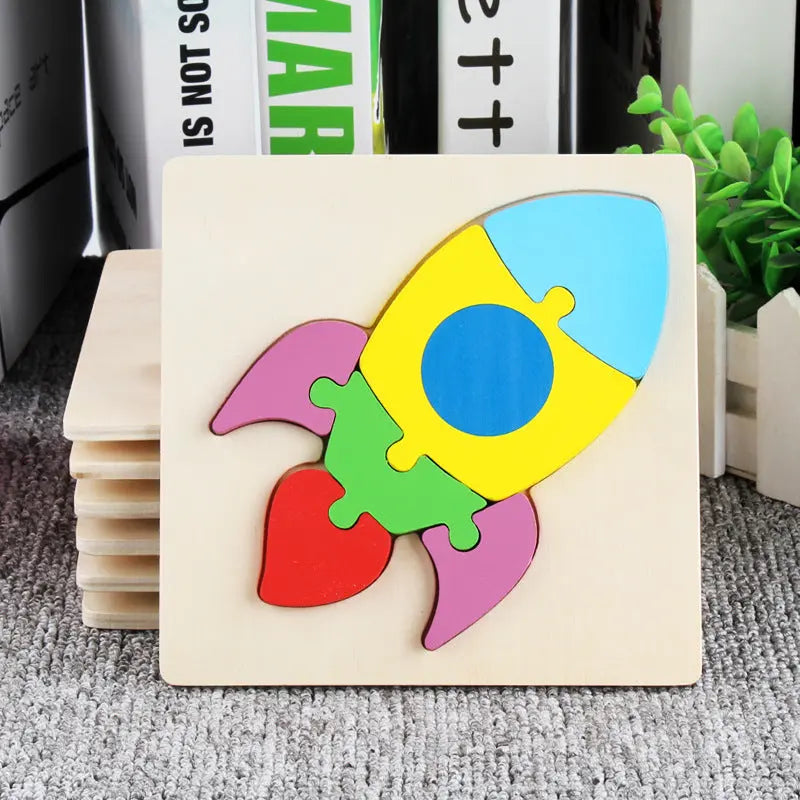 Wooden 3D Panel Educational Toy Set for Kids-7