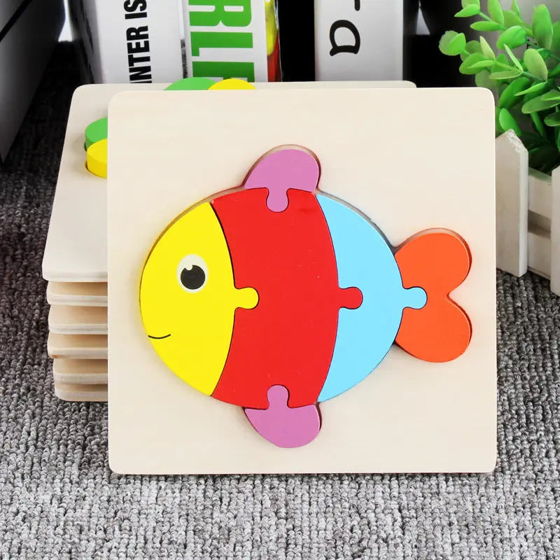Wooden 3D Panel Educational Toy Set for Kids-12