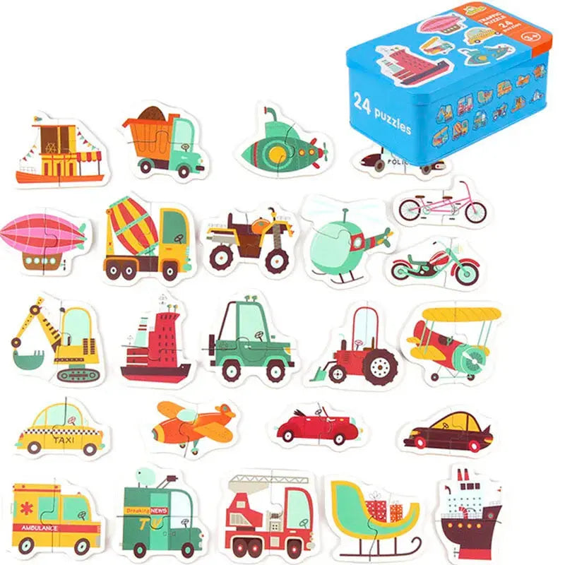 Wooden Animal Puzzle Set-12