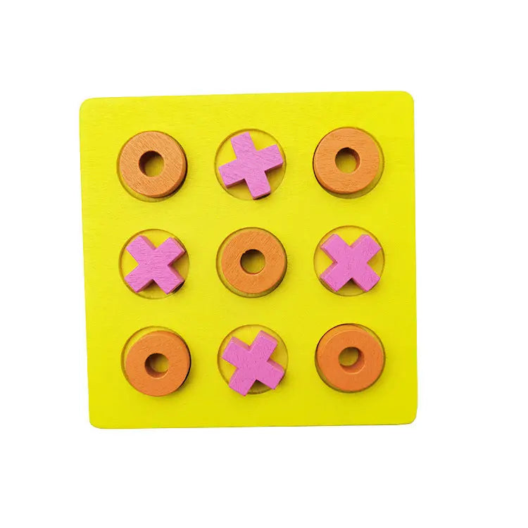 Wooden Tic Tac Toe Children's Educational Toy-2