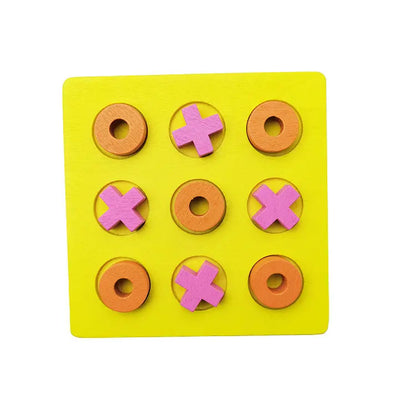 Wooden Tic Tac Toe Children's Educational Toy-2