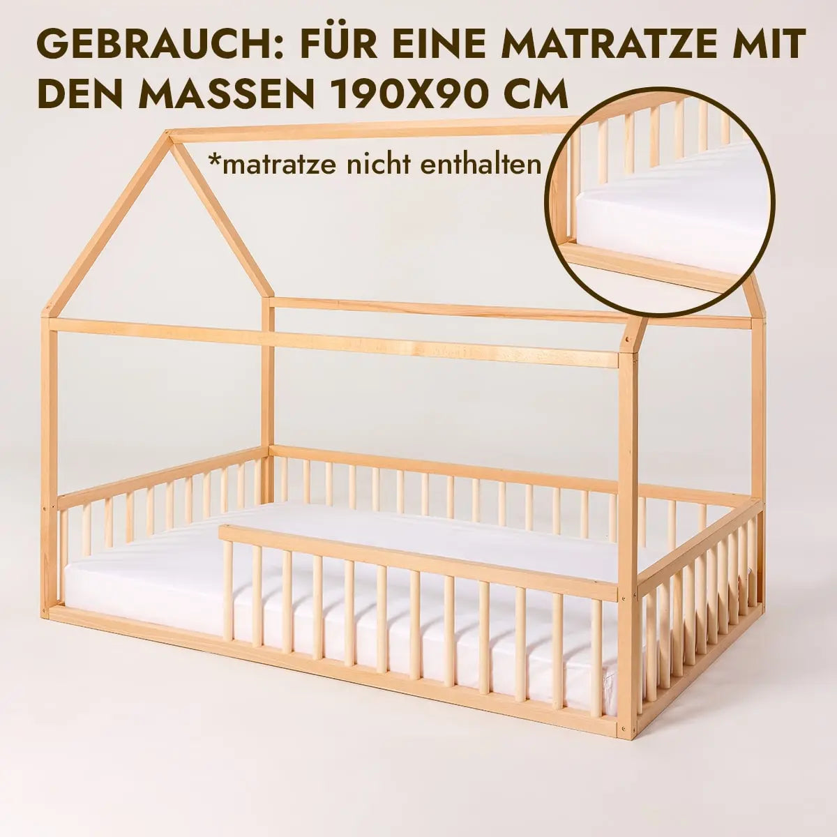 Hausbett Montessori für Kinder und Kleinkinder ab 1 Jahr-2