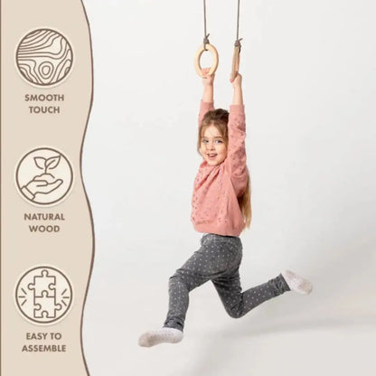 Turnringe aus Holz für Kinder-3